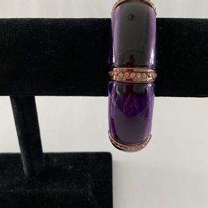 Vintage résine and elasticated bracelet